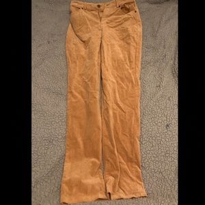 Forever 21 small dark tan skinny felt pants